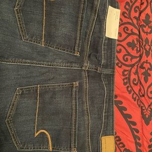 American Eagle Outfitters favorite boyfriend flare bottom denim jeans size 16